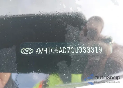 2012 Hyundai Veloster Base W/Black from USA, damaged, VIN KMHTC6AD7CU033319